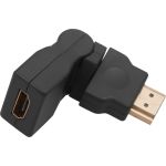 Поворотный переходник штекер REXANT HDMI - HDMI гнездо 17-6813 (артикул 22221633) – фото 1