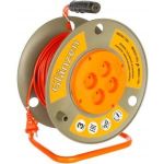 Силовой удлинитель на катушке GLANZEN EB-50-003 (артикул 15278106) – фото 1