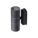 Декоративная подсветка ЭРА WL28 BK 2xGU10 MAX35W IP54 черный Б0034634 (артикул 15981700) – фото 1