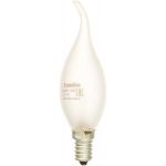 Лампа накаливания с матовой колбой, свеча на ветру 60/CW/FR/E14 Camelion MIC 11279 (артикул 15279174) – фото 1