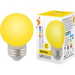 Декоративная светодиодная лампа Volpe LED-G45-1W/YELLOW/E27/FR/С UL-00005649 (артикул 15978430) – фото 1