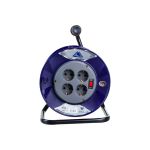 Удлинитель Партнер-Электро PowerLine 4 гн. с/з с выкл. ПВС 3х0,75 10A 30м UK204B-430DB (артикул 15908733) – фото 1