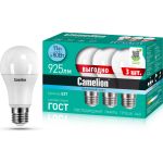 Светодиодная лампа Camelion LED11-A60-3/845/E27 11Вт 220В ПРОМО 3 шт. в упаковке 14711 (артикул 22469301) – фото 1