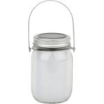 Садовый светильник на солнечной батарее ЭРА SL-GL14-JAR-3 стекло, металл, 13.5 см, прозрачный Б0032580 (артикул 15980716) – фото 1
