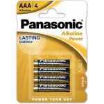 Щелочная батарейка Panasonic LR03 AAA Alkaline 1.5В бл/4 5410853056560 (артикул 15545822) – фото 1