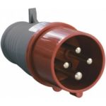 Электрическая кабельная вилка IEK 16А 3P+E 380В IP44 014 ИЭК PSR02-016-4 (артикул 15164571) – фото 1