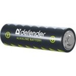 Алкалиновая батарейка Defender LR6-4B AA, в блистере 4 шт 56012 (артикул 16125484) – фото 1