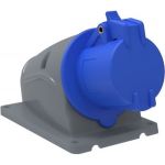 Стационарная розетка IEK ССИ-113, 16А-6ч/200-250В, 2Р+РЕ, IP44, MAGNUM PSN11-016-3 (артикул 16306469) – фото 1