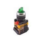 Переключатель TDM АNС-22-2, на 2 фиксированных положения, зеленый, неон, 230В, I-O, 1з 1р SQ0703-0002 (артикул 16127938) – фото 1
