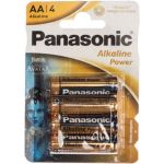 Щелочная батарейка LR6 AA Alkaline 1.5В бл/4 Panasonic 5410853055815 (артикул 15545823) – фото 1