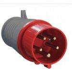 Электрическая кабельная вилка IEK 16А 3P+E+N 380В IP44 015 ИЭК PSR02-016-5 (артикул 15164572) – фото 1