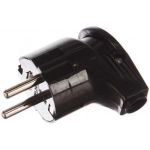 Вилка Navigator NCA-PL04-16A-E-BL, с заземлением, угловая, черная 61363 (артикул 16288629) – фото 1