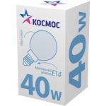 Матовая лампа накаливания КОСМОС ШР мт 40W E14 LKsmSSpFr40E14v2 (артикул 15429126) – фото 1
