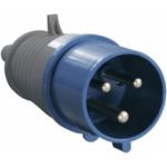Электрическая кабельная вилка IEK 32А 2P+E 220В IP44 023 ИЭК PSR01-032-3 (артикул 15164573) – фото 1