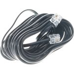 Кабель Cablexpert телефонный аппарат-розетка, 5 м чёрный TC6P4C-5M-BK (артикул 16016886) – фото 1