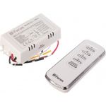 Дистанционный выключатель FERON TM74 230V 1000W 4-х канальный 30м с пультом управления, белый 23263 (артикул 15749068) – фото 1
