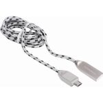 Кабель SONNEN USB 2.0-micro USB 1м Premium медь передача данных и быстрая зарядка 513125 (артикул 16425181) – фото 1