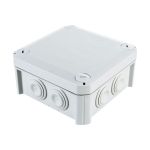 Распределительная коробка OBO Bettermann 114х114х57мм IP66 T 60 7х25 светлый серый 2007061 (артикул 17736154) – фото 1
