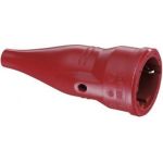 Кабельная резиновая розетка с мультизаземлением, ABL IP44 16A 2P+E 250V, красный 1479040 (артикул 15976254) – фото 1