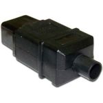 Электрическая кабельная вилка LANMASTER IEC 60320, C19, 16A 250V, разборная, черная LAN-IEC-320-C19 (артикул 16102242) – фото 1