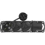Колодка для удлинителя, 3 гнезда, заземление, защитные крышки, IP44, 3500Вт СИБИН 55114-3 (артикул 15596361) – фото 1