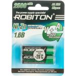 Аккумулятор ROBITON 2500NZAA-2 Ni-Zn AA 2500мВтч, 1500мАч BL2 (2шт) 15021 (артикул 15949019) – фото 1