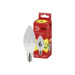 Светодиодная лампочка ЭРА RED LINE LED B35-6W-827-E14 R 6 Вт свеча теплый белый свет Б0052383 (артикул 19483812) – фото 1