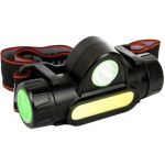 Светодиодный комбинированный аккумуляторный налобный фонарь Ultraflash E1340 3,7В, черный, XPE + COB LED, 3 Ватт, 2 реж., магнит, бокс 14268 (артикул 16438934) – фото 1