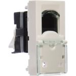 Механизм информационной розетки Legrand MOSAIC NEW 1-м СП RJ45 1модуль 5E UTP 78650/76551 124977 (артикул 15561514) – фото 1