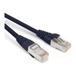 Патч-корд Hyperline PC-LPM-STP-RJ45-RJ45-C5e-1M-LSZH-BK F/UTP, экранированный, Cat.5е (100% Fluke Component Tested), LSZH, 1 м, черный 30960 (артикул 19589790) – фото 1