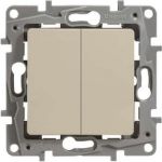 Механизм выключателя Legrand 2-кл. СП Etika 10А IP20 с подсветкой, слоновая кость Leg 672304 1066878 (артикул 15788606) – фото 1