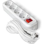 Удлинитель UNIVersal S-304 ПВС 3*1, 4 гнезда, с/з выключатель 5м 9631991 (артикул 16174660) – фото 1