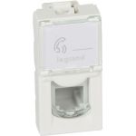 Механизм телефонной розетки Legrand 1-м СП RJ11 MOSAIC NEW 4 конт 078730 124979 (артикул 15719386) – фото 1