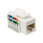Модуль TWT Keystone RJ45, Cat.5E, UTP, 90 градусов, белый TWT-OK45UTP/5E-WH (артикул 16179654) – фото 1