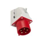 Настенная вилка PCE 32А 400V 3P+N+E IP44 525-6 (артикул 16261547) – фото 1