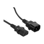 Кабель монитор-компьютер ExeGate UPS- устройство Power EC-0 5P С13- С14 VDE-250V-3х0.5-CU 6A 0.5м 280619 (артикул 20334004) – фото 1