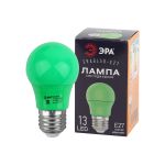Светодиодная лампа ЭРА ERAGL50E27 LED A503WE27, груша, 13SMD, 3W, E27, для белтлайт, 10/100/3600, зеленый Б0049579 (артикул 16452696) – фото 1