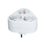 Разветвитель Navigator 94 693 NAD-S-3E-WH 3 гнезда треугольник с заземлением 94693 (артикул 16314218) – фото 1