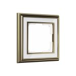 Рамка на 1 пост WERKEL WL17 Frame 01 бронза, белый a037682 (артикул 20776749) – фото 1