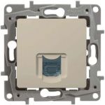 Механизм розетки Legrand 1-м СП Etika RJ45 CAT.5 UTP слоновая кость Leg 672341 1066931 (артикул 15788645) – фото 1