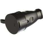 Переносная розетка SVET РА 16-005 УХЛ4, каучук, с крышкой SV0303-0005 (артикул 16168388) – фото 1