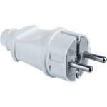 Вилка Navigator NCA-PL02-16A-E-WH, прямая, с заземлением, белая 61359 (артикул 16288632) – фото 1