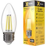 Светодиодная лампочка X-Flash XF-E27-FL-С35-4W-4000K-230V артикул 48878 (артикул 16530979) – фото 1