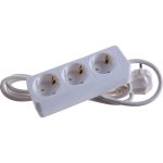 Бытовой удлинитель UNIVersal ТМ 3500 Вт с/з 3гн. ПВС 1,5м 481S-6301 (артикул 15984190) – фото 1