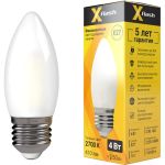Светодиодная лампочка X-Flash XF-E27-FLM-С35-4W-2700K-230V артикул 48519 (артикул 16530993) – фото 1
