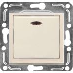 Выключатель с индикатором Volsten V01-12-V12-M Magenta Crema, 9026 (артикул 15590841) – фото 1
