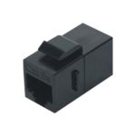 Проходной адаптер RJ-45(8P8C) Hyperline CA2-KJ-C5E-BK (coupler), формата Keystone Jack, 444914 (артикул 19590126) – фото 1