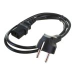 Кабель питания Cablexpert Schuko- C13, 6А, черный, с заземлением 1м PC-186-1M (артикул 19967332) – фото 1