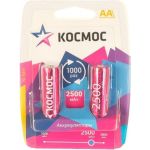 Аккумуляторные батарейки, R6 NI-MN BP-2 КОСМОС KOCR6NIMH2500MAH2BL (артикул 15429009) – фото 1