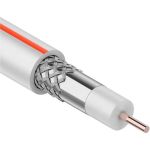 Коаксиальный кабель PROconnect SAT 50M, 75 Ом, CCS/Al/Al, 75%, бухта 50 м, белый 01-2401-2-50 (артикул 16124449) – фото 1